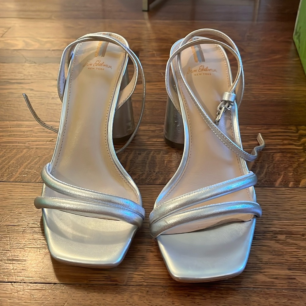 Sam Edelman Kia Silver heels size 8.5